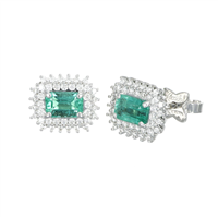Ohrringe Recarlo Dame in Weißgold Smeraldo 1.22 Ct E77CC002/SM - E77CC002/SM